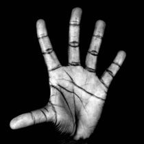 black hands white