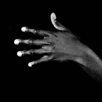 black hands white